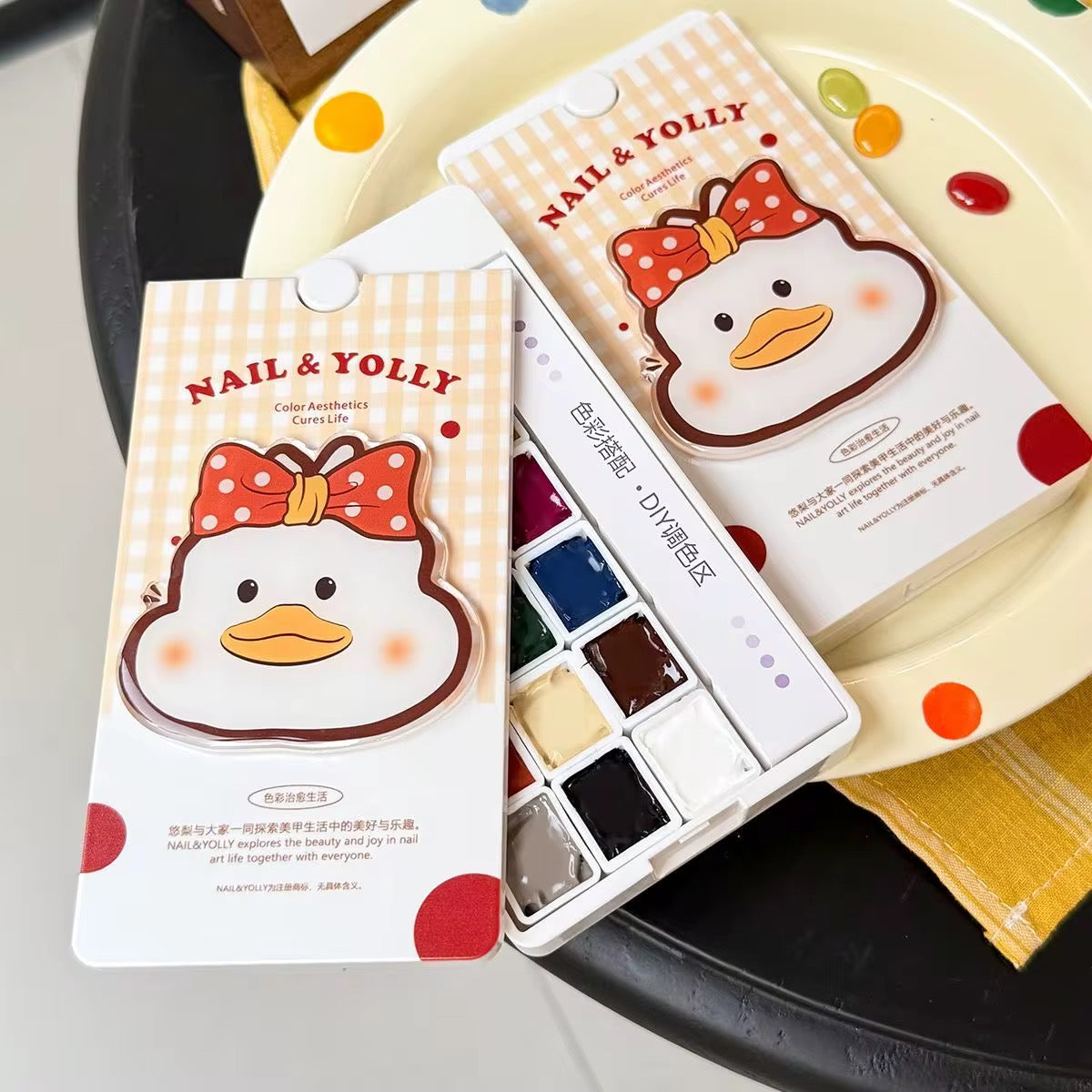 Red Gingham Jelly 18 Color Pat Pat Gel Polish Palette