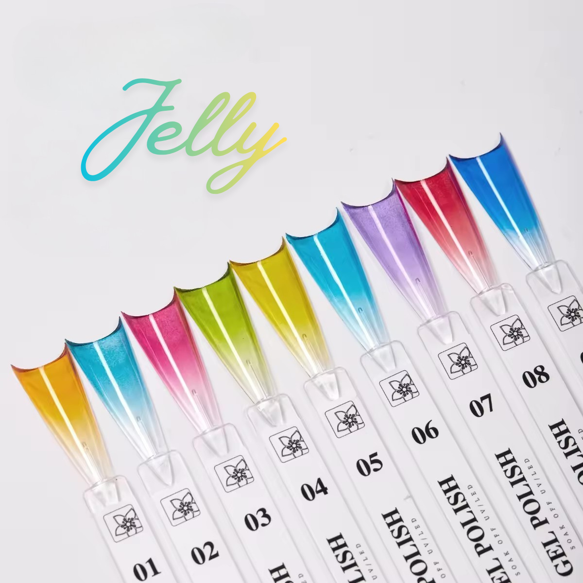 9 Pot Pat Pat Gel Non-Toxic Long Lasting Gradient UV Gel Color