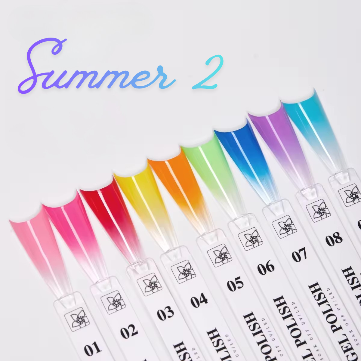 9 Pot Pat Pat Gel Non-Toxic Long Lasting Gradient UV Gel Color